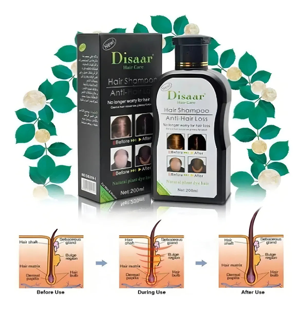 Shampoo Anticaída Disaar Hair Care 200ml